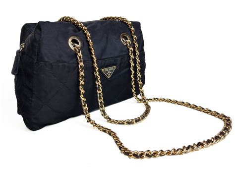 borsa prada a spalla con catena